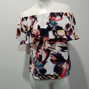NWT off the shoulder floral blouse